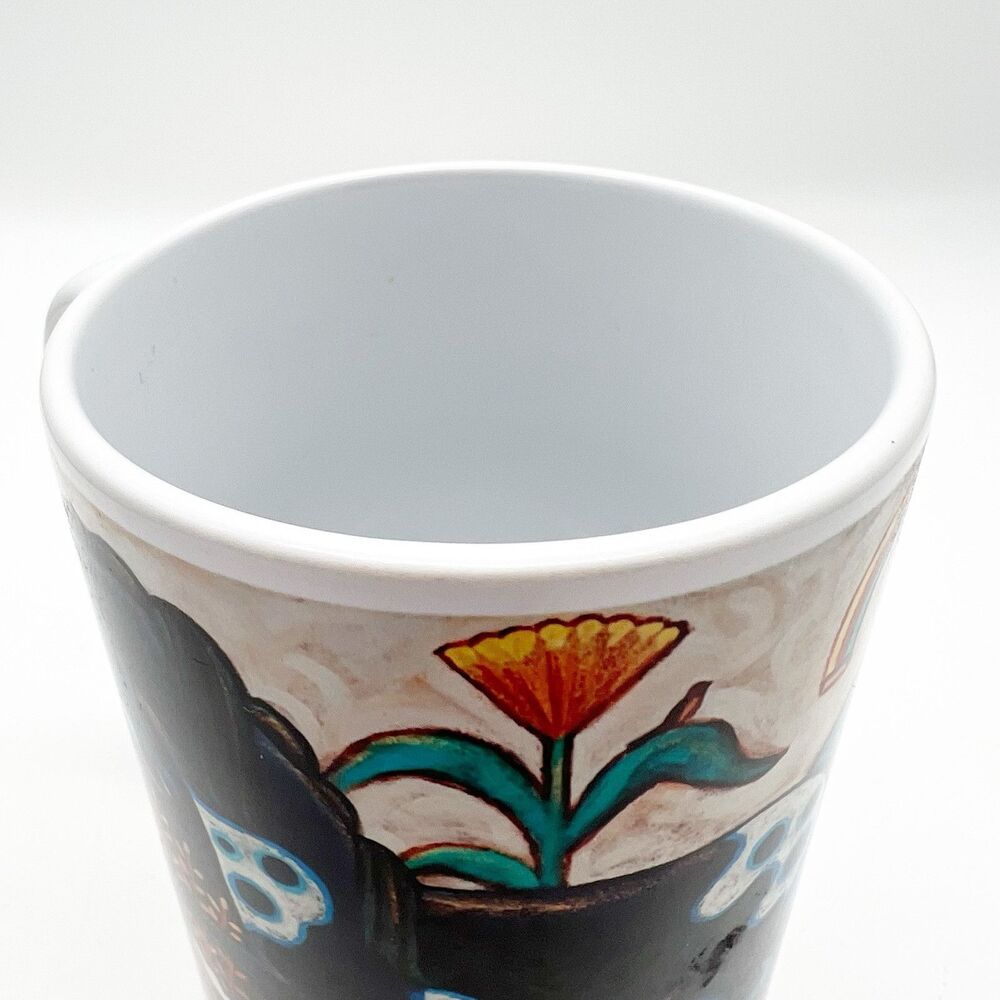 Navajo Artist Beverly Blacksheep Originals Vibrant Horse Ceramic Mug 12 Oz NEW - Picture 7 of 8
